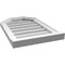 Ekena Millwork Octagonal Top Surface Mount PVC Gable Vent w/ 2"W x 2"P Brickmould Sill Frame, 16"W x 24"H GVPOT16X2403SN - alternate 4